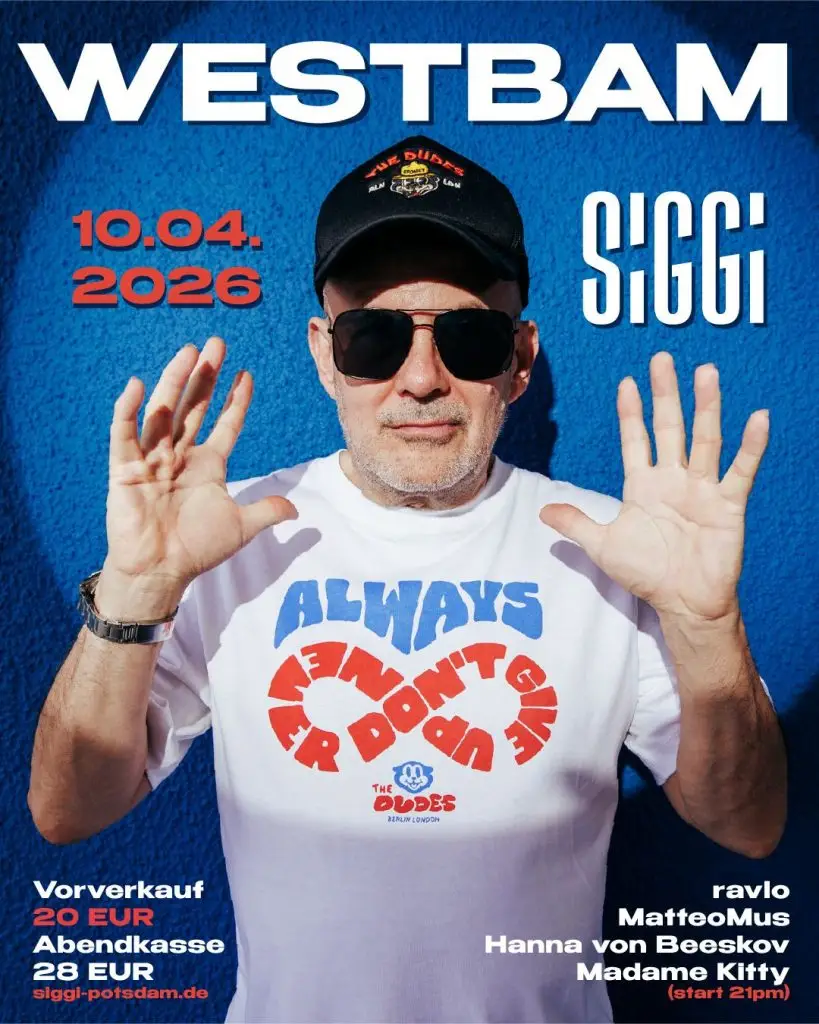 WESTBAM im SIGGI! • 10. April 2026