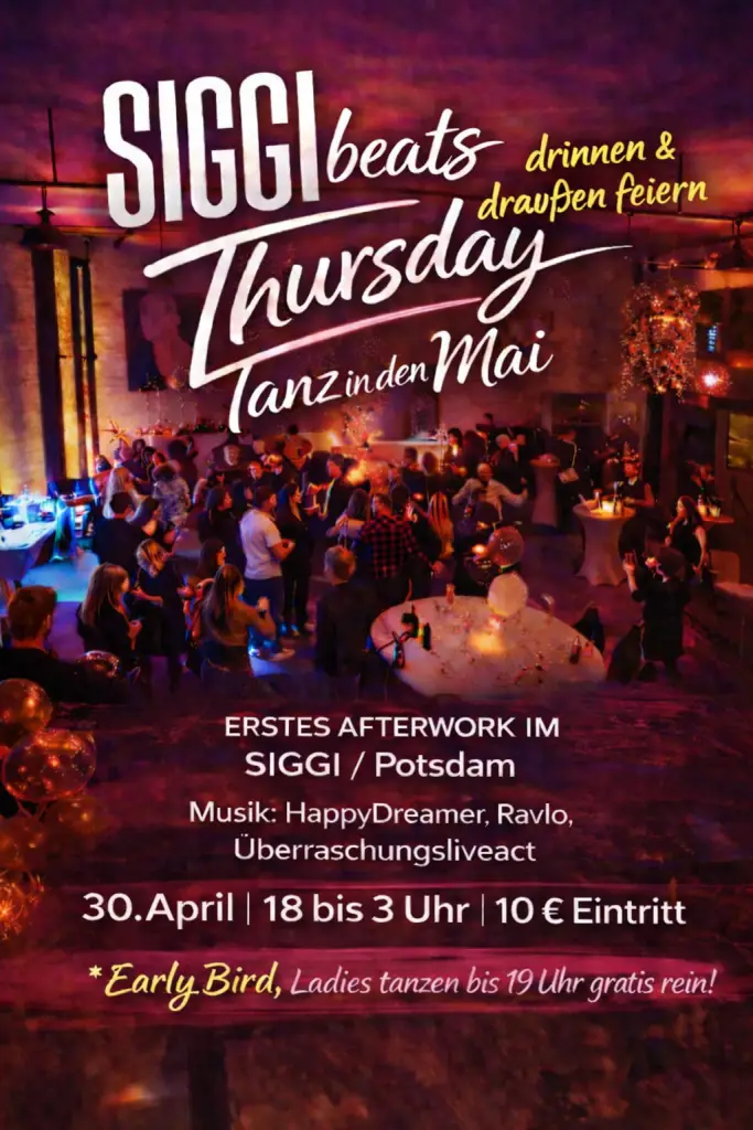 SIGGI beats Thursday  • 30. April 2026 ​